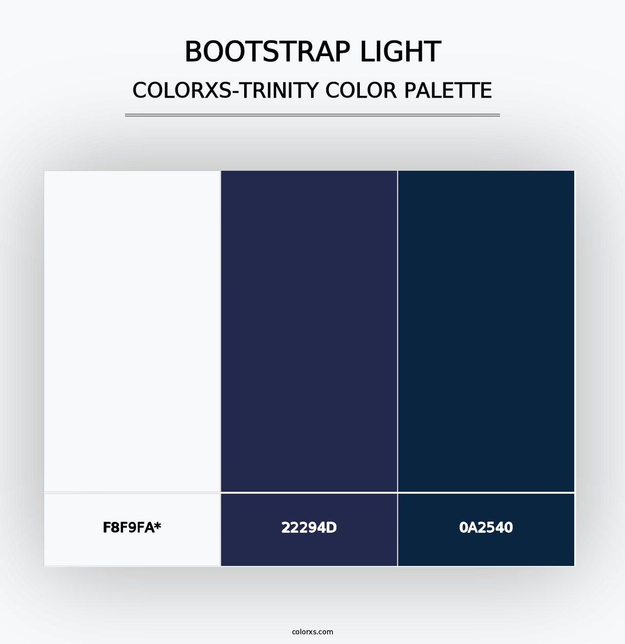 Bootstrap Light - Colorxs Trinity Palette