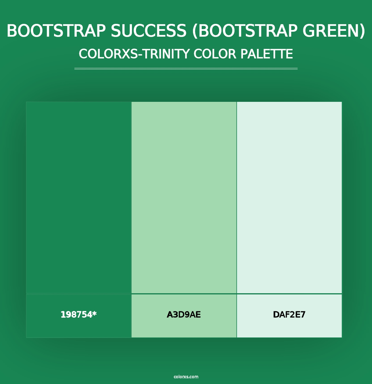 Bootstrap Success (Bootstrap Green) - Colorxs Trinity Palette