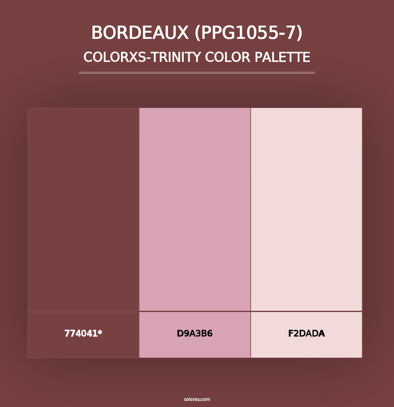 Bordeaux (PPG1055-7) - Colorxs Trinity Palette