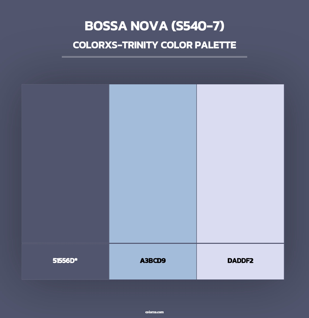 Bossa Nova (S540-7) - Colorxs Trinity Palette