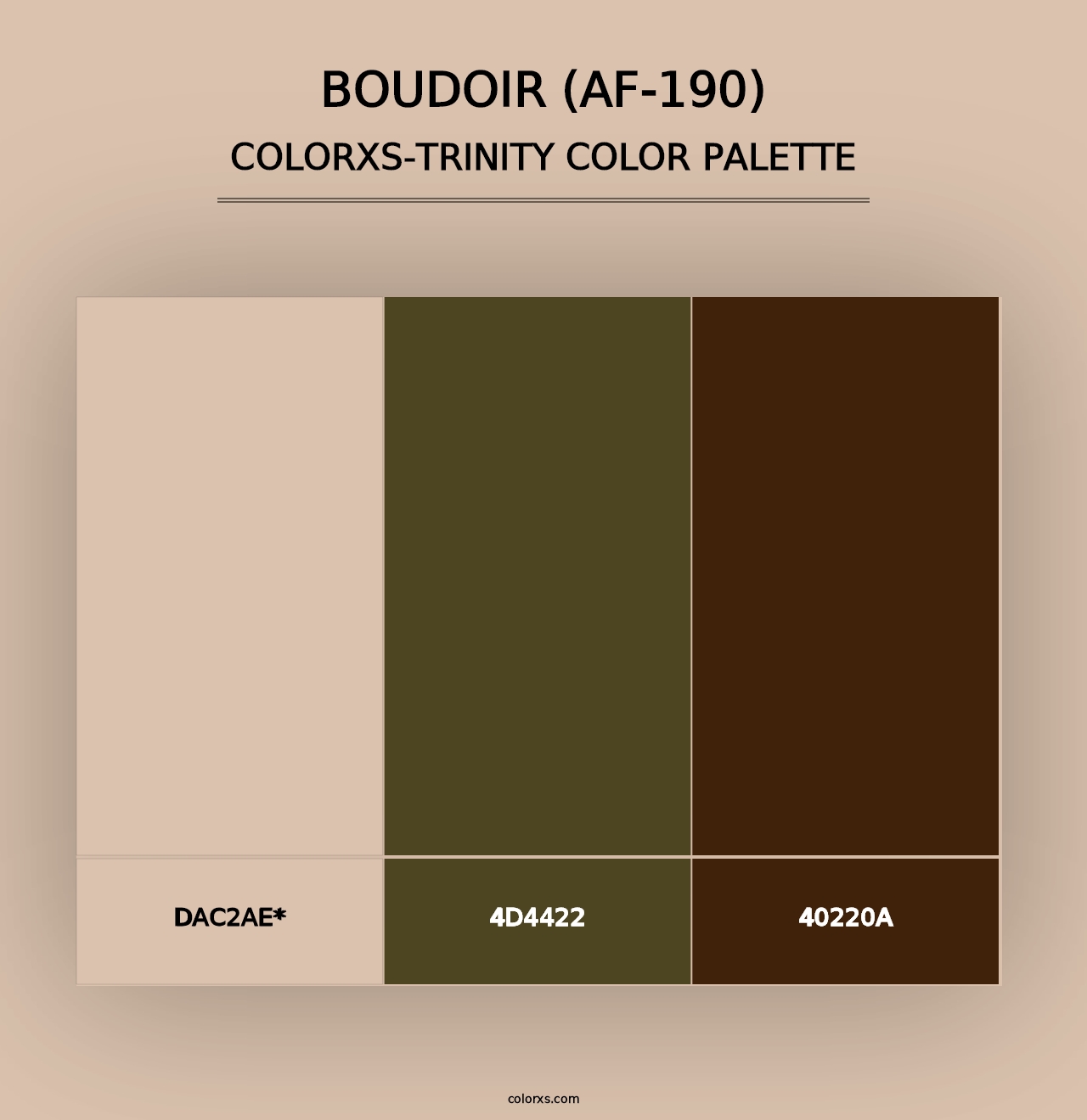 Boudoir (AF-190) - Colorxs Trinity Palette