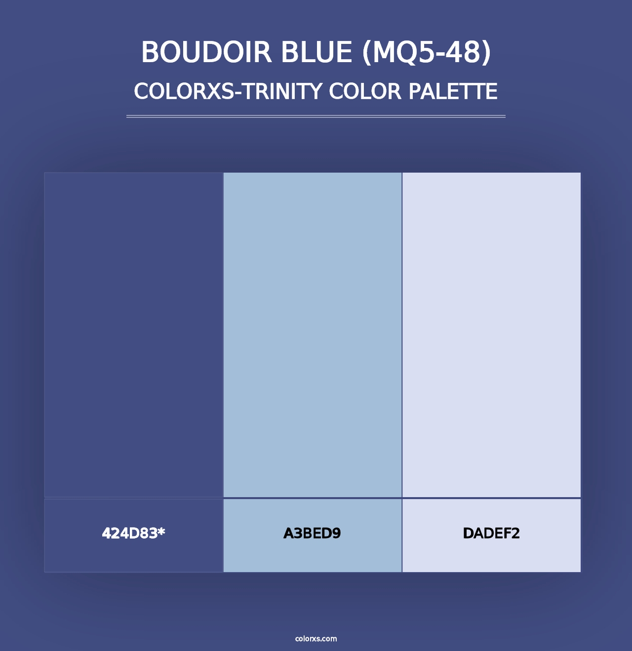 Boudoir Blue (MQ5-48) - Colorxs Trinity Palette