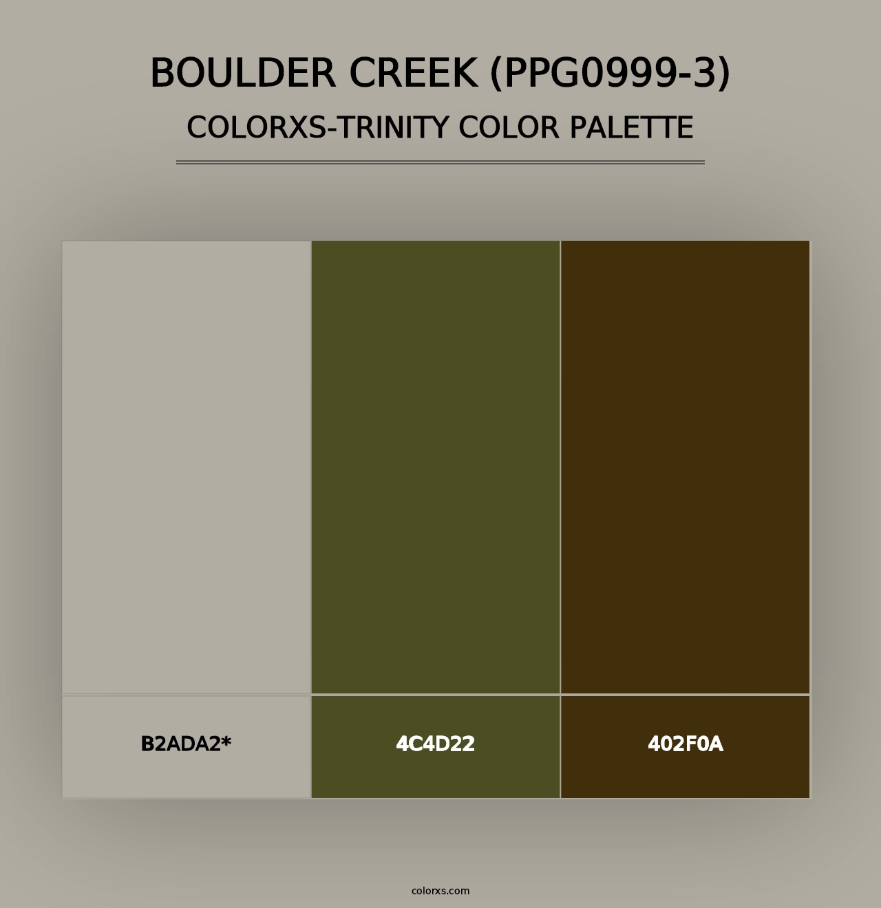 Boulder Creek (PPG0999-3) - Colorxs Trinity Palette