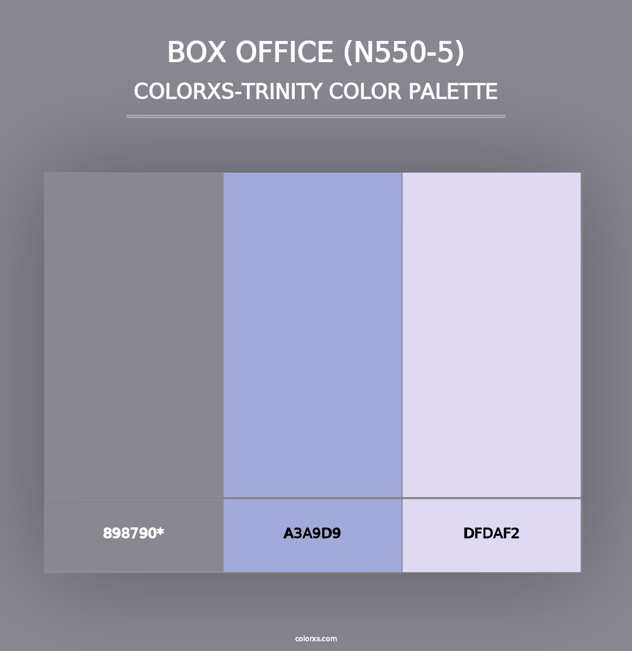 Box Office (N550-5) - Colorxs Trinity Palette