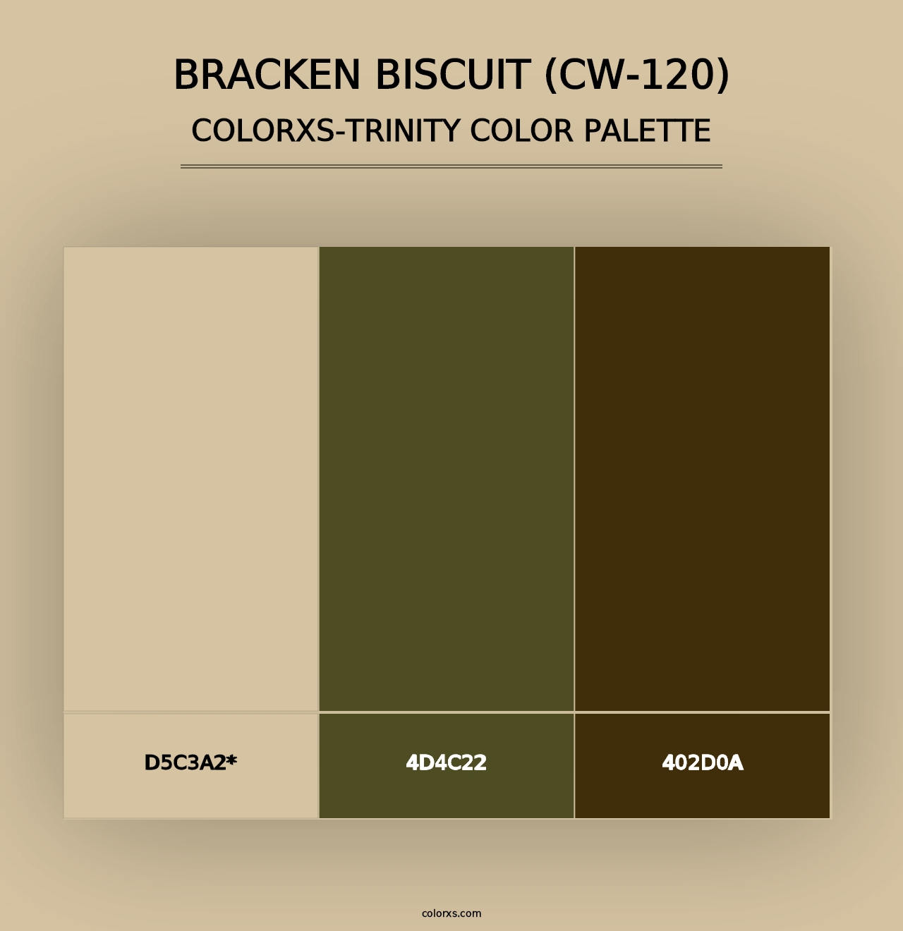 Bracken Biscuit (CW-120) - Colorxs Trinity Palette