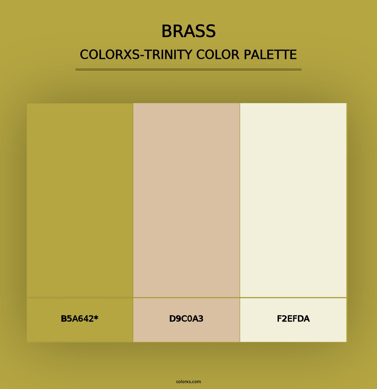 Brass - Colorxs Trinity Palette