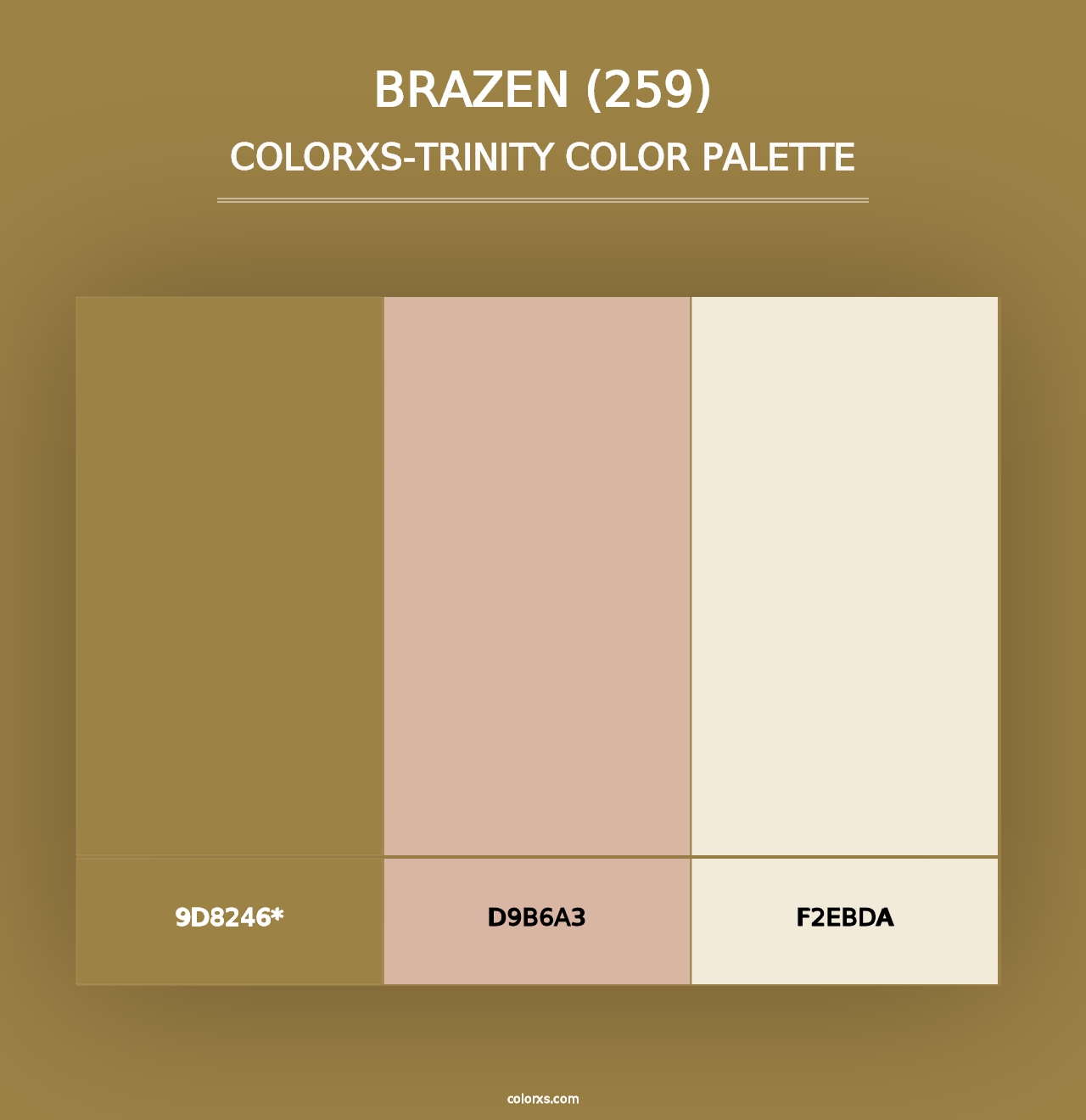 Brazen (259) - Colorxs Trinity Palette