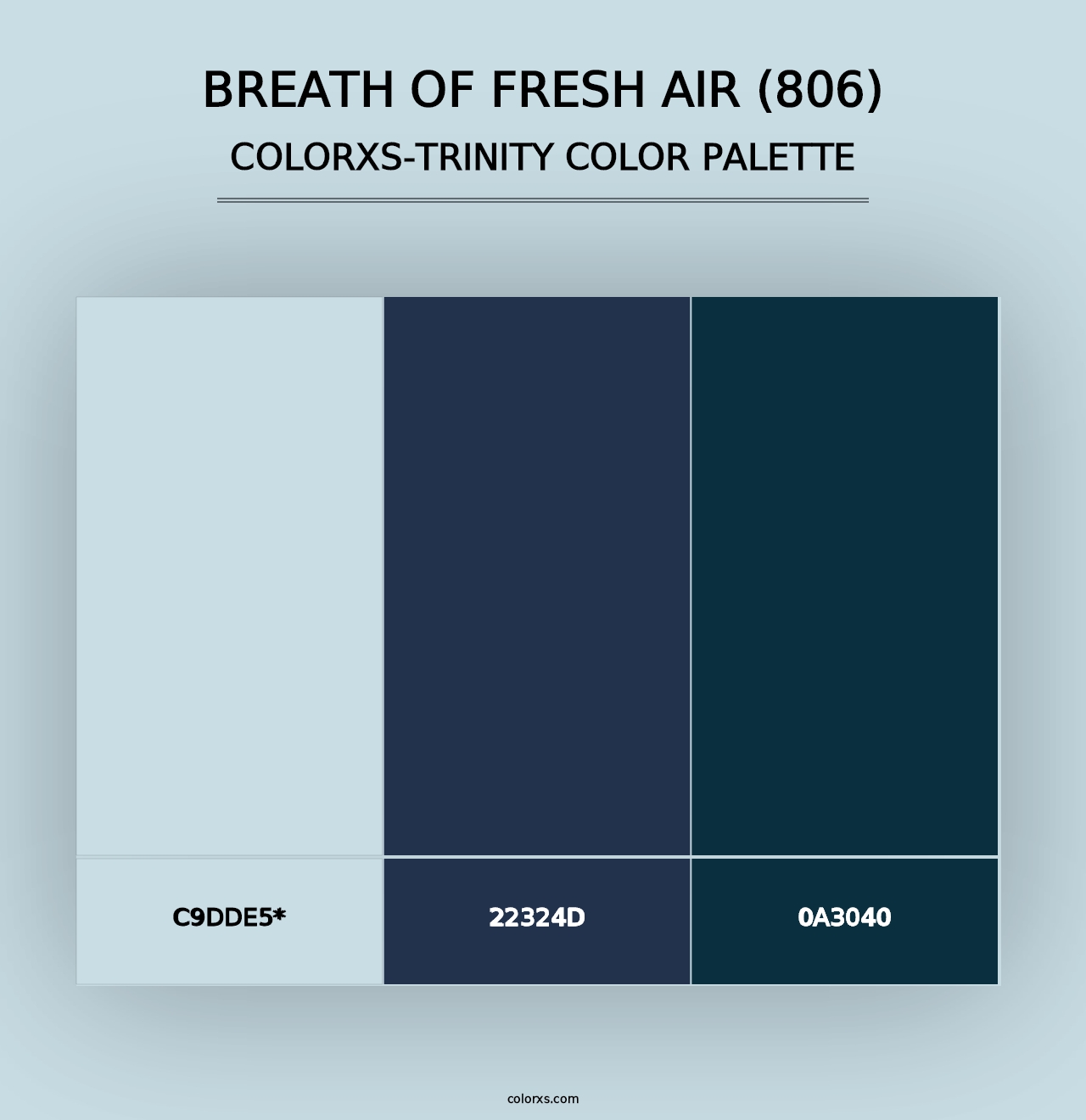 Breath of Fresh Air (806) - Colorxs Trinity Palette