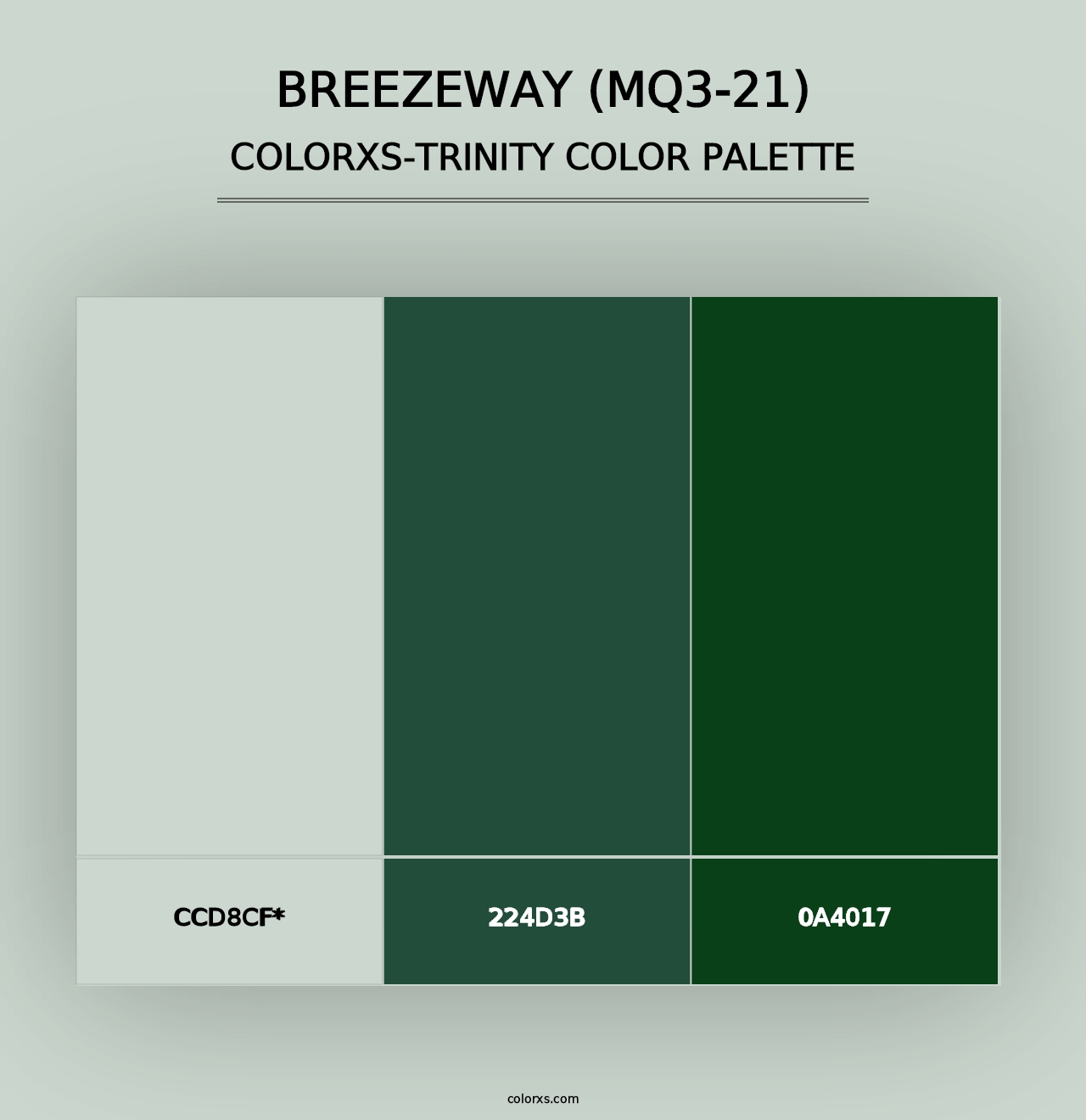 Breezeway (MQ3-21) - Colorxs Trinity Palette