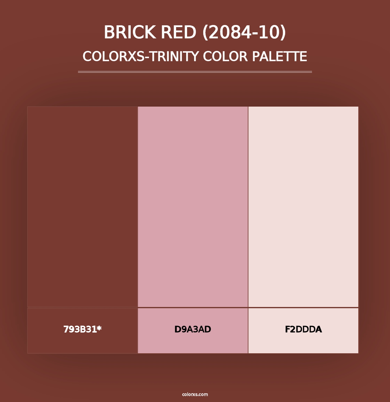 Brick Red (2084-10) - Colorxs Trinity Palette