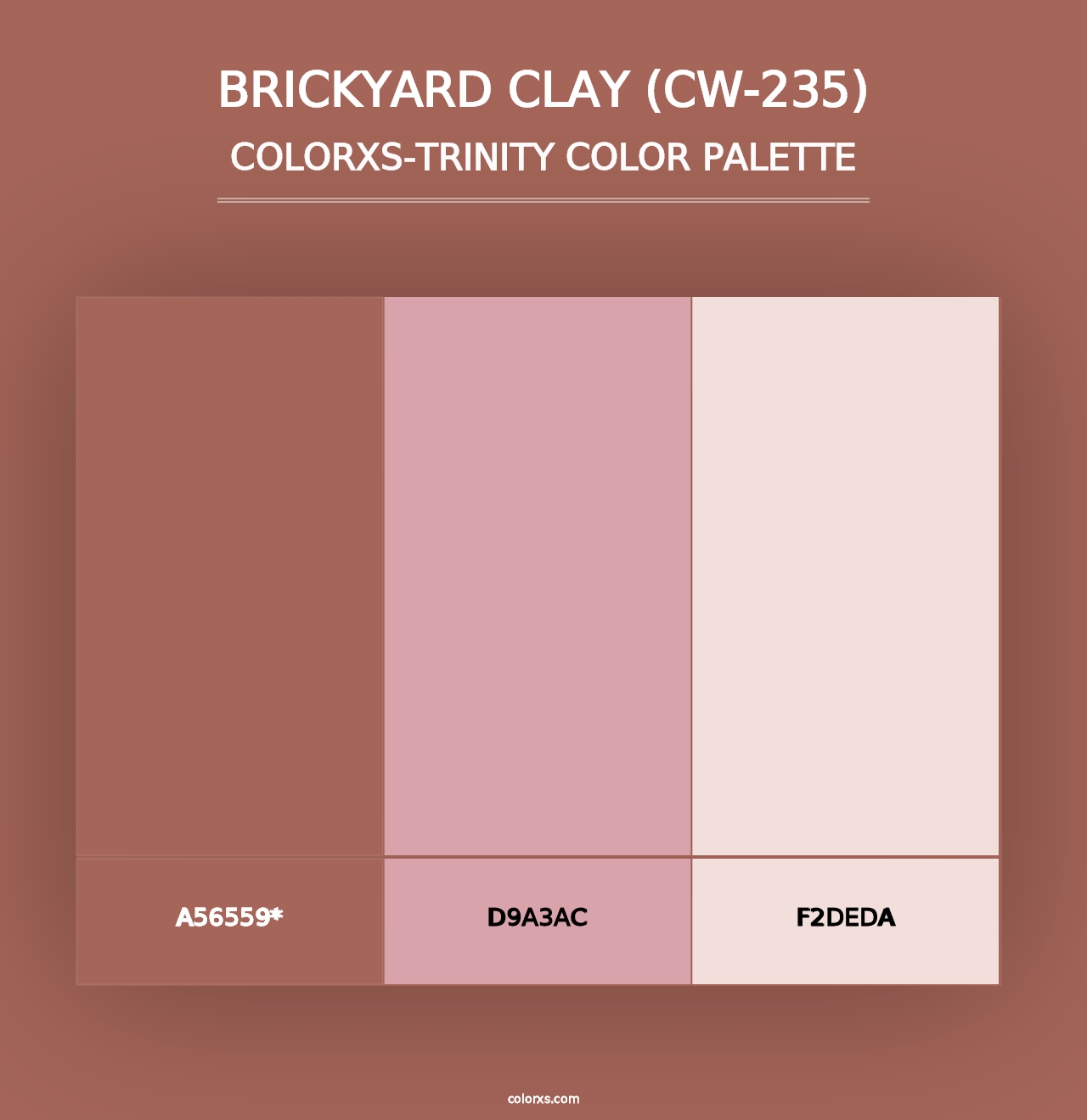 Brickyard Clay (CW-235) - Colorxs Trinity Palette