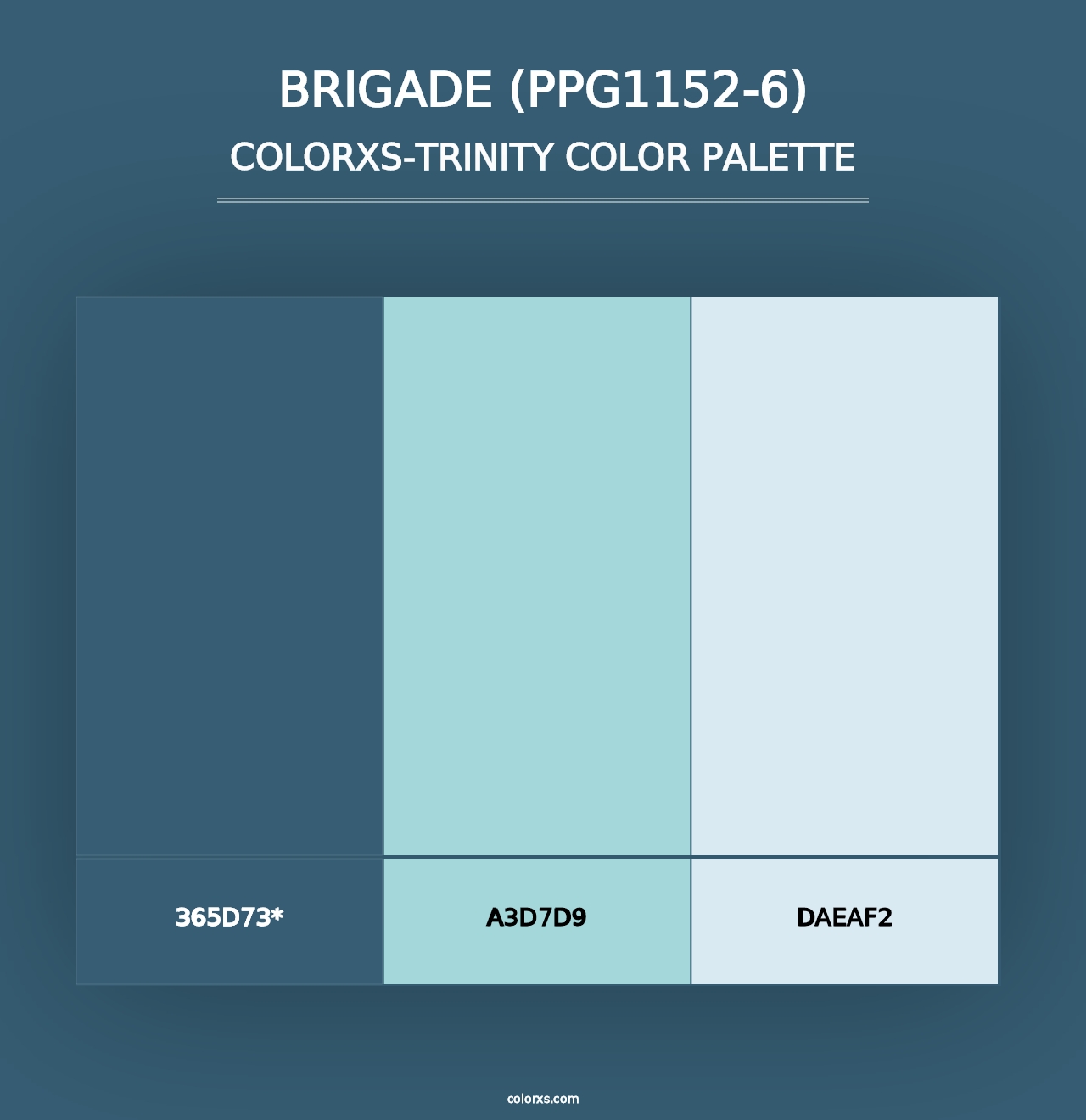 Brigade (PPG1152-6) - Colorxs Trinity Palette