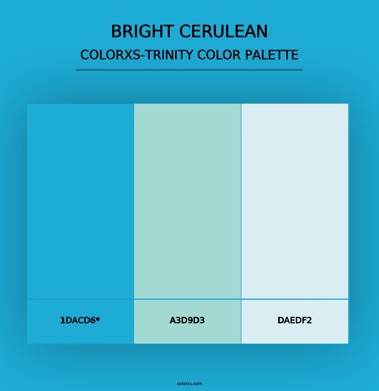 Bright Cerulean - Colorxs Trinity Palette