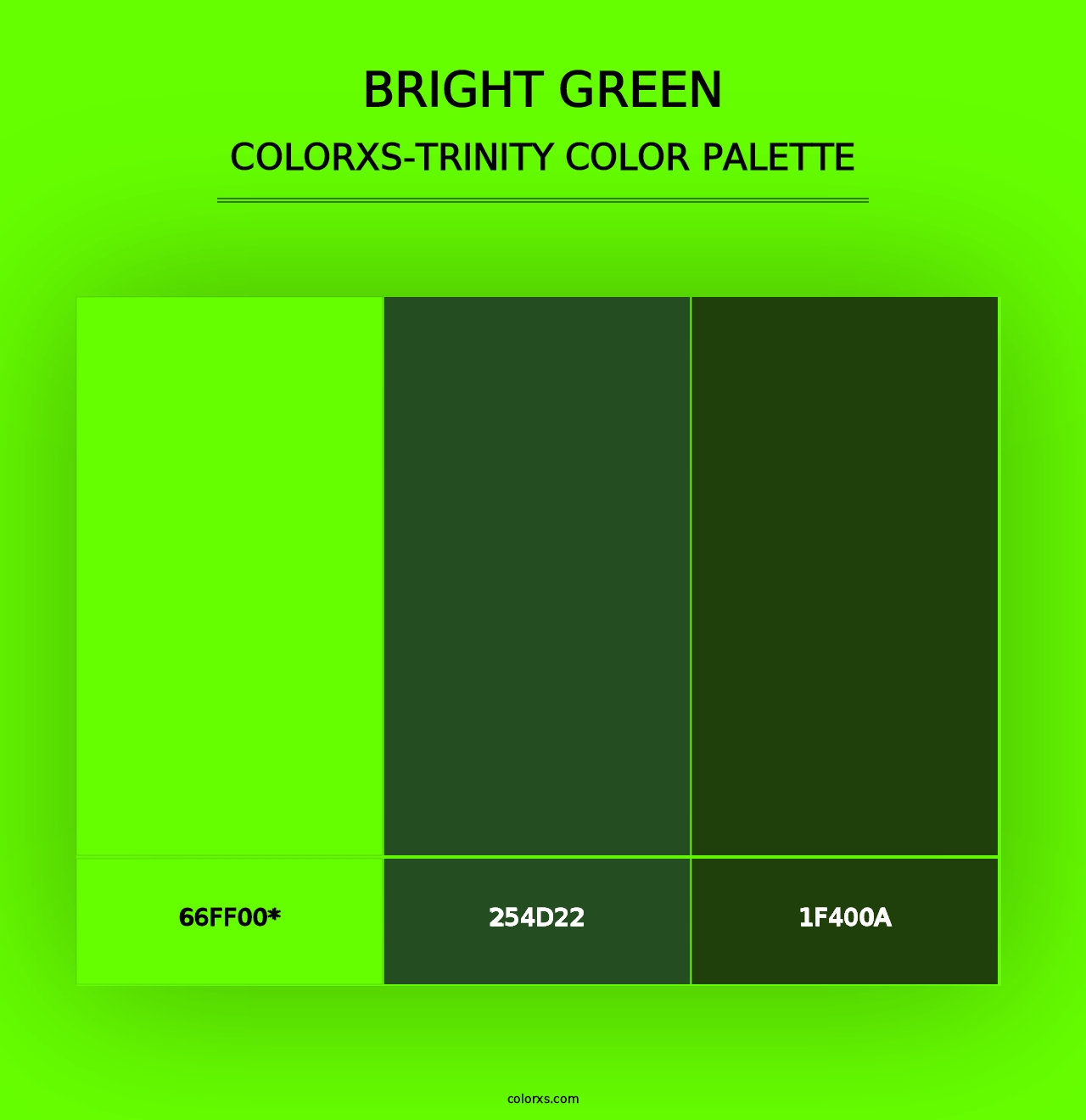 Bright Green - Colorxs Trinity Palette