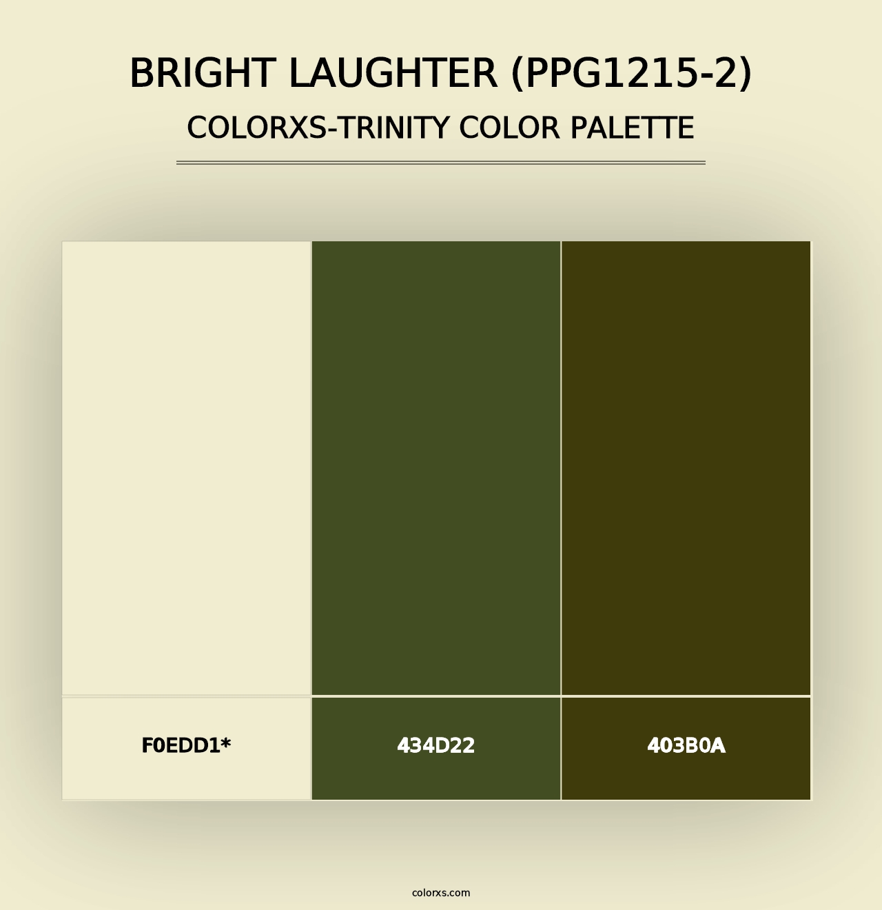 Bright Laughter (PPG1215-2) - Colorxs Trinity Palette