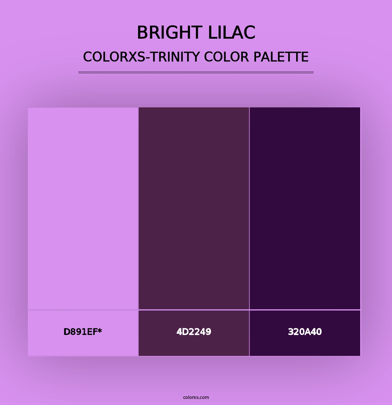 Bright Lilac - Colorxs Trinity Palette