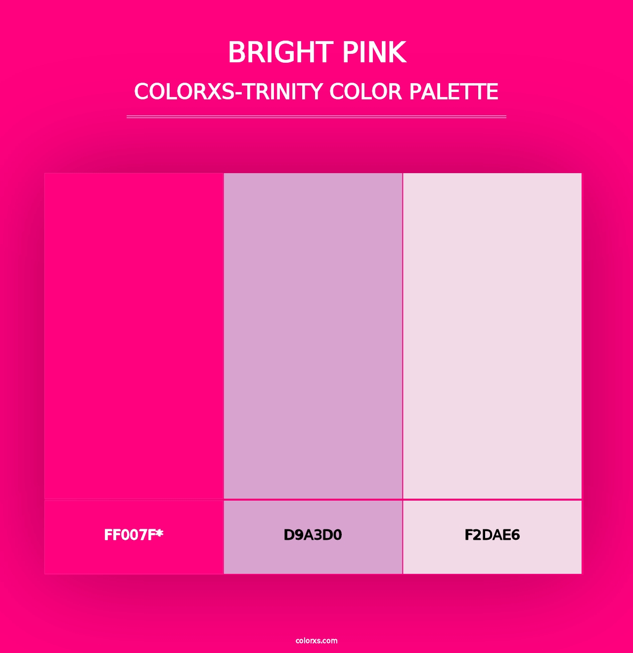 Bright Pink - Colorxs Trinity Palette