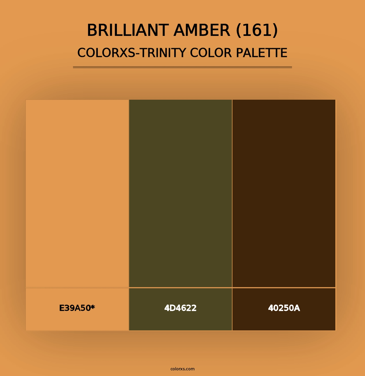 Brilliant Amber (161) - Colorxs Trinity Palette