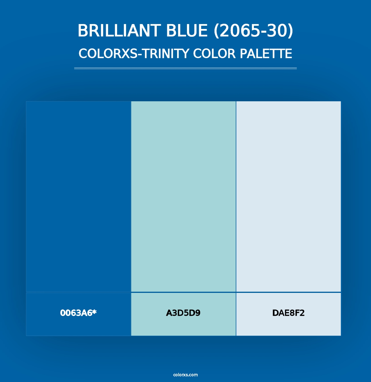 Brilliant Blue (2065-30) - Colorxs Trinity Palette