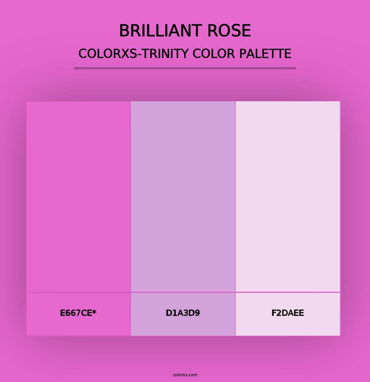 Brilliant Rose - Colorxs Trinity Palette