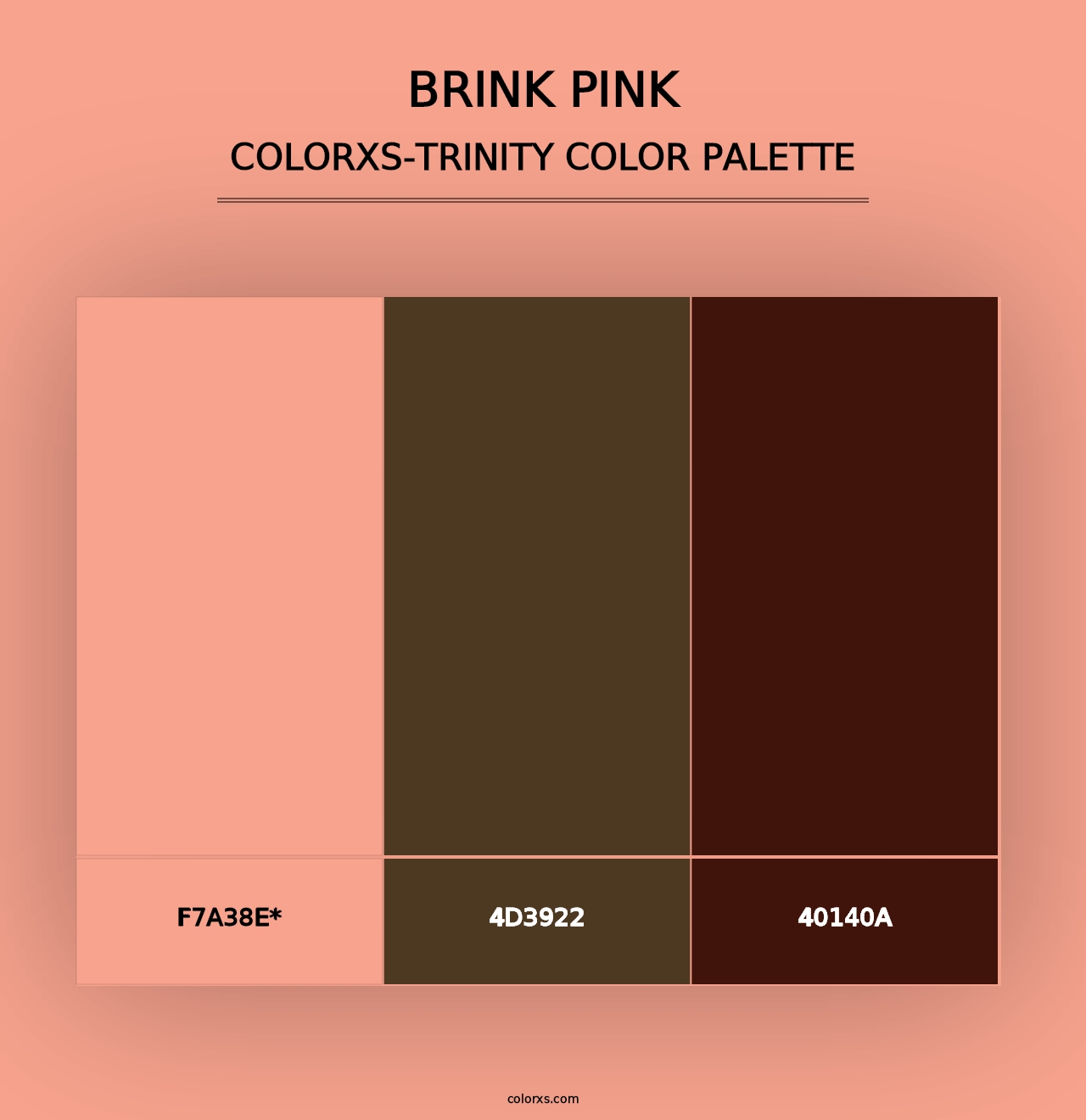 Brink Pink - Colorxs Trinity Palette