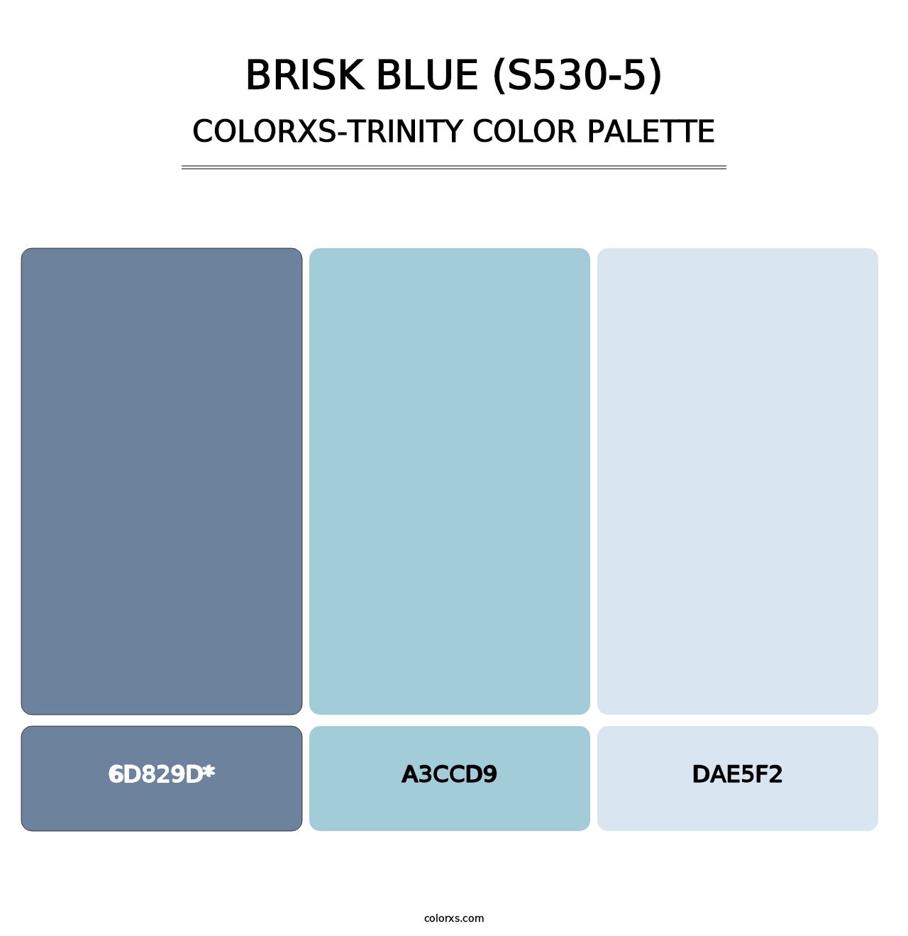 Brisk Blue (S530-5) - Colorxs Trinity Palette