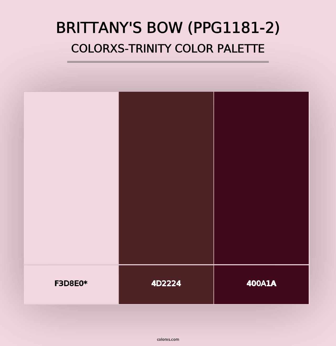 Brittany's Bow (PPG1181-2) - Colorxs Trinity Palette