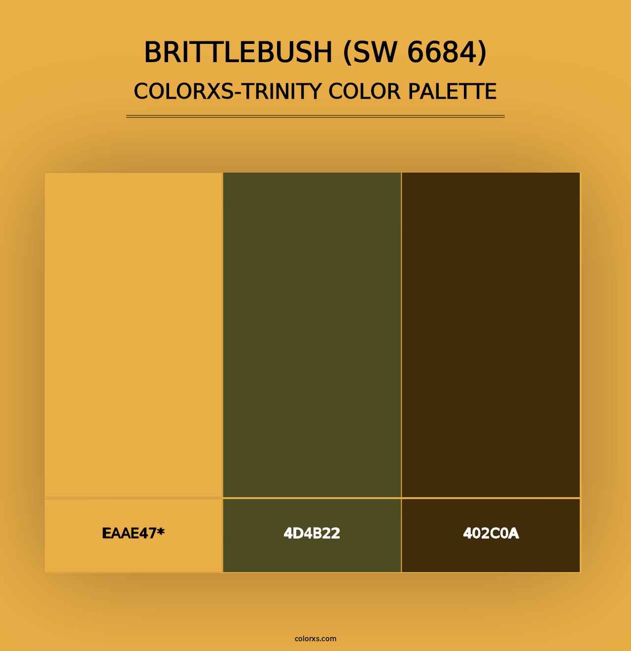 Brittlebush (SW 6684) - Colorxs Trinity Palette