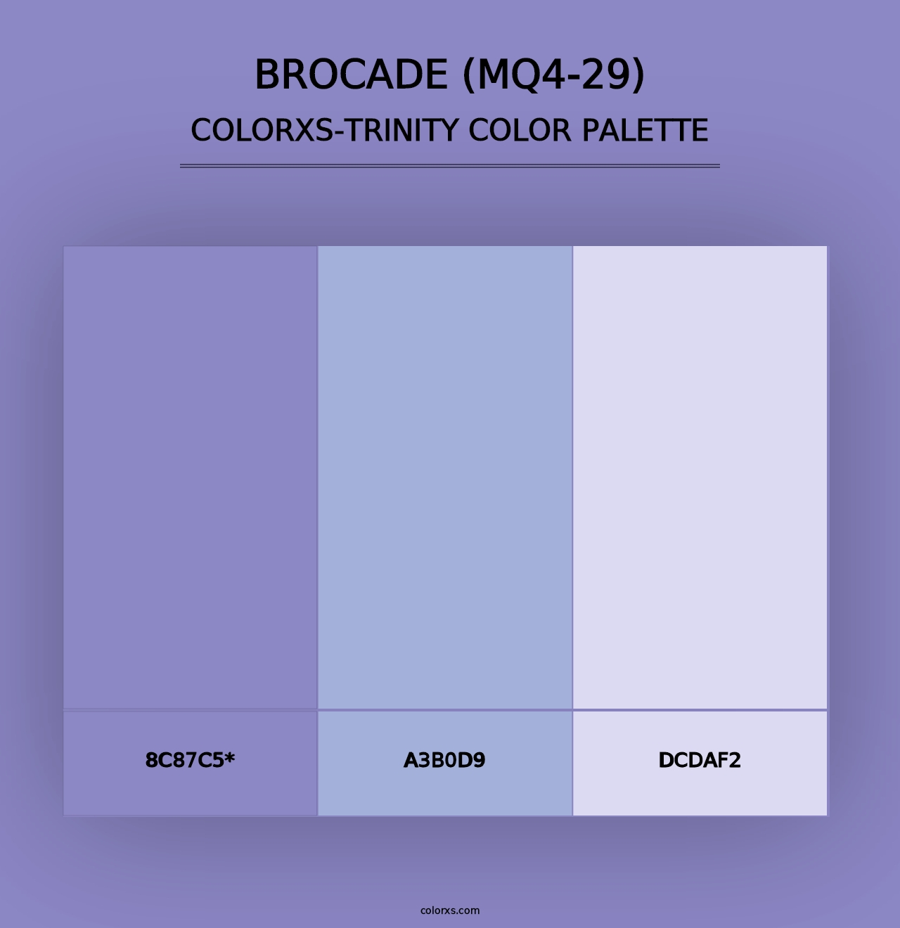 Brocade (MQ4-29) - Colorxs Trinity Palette