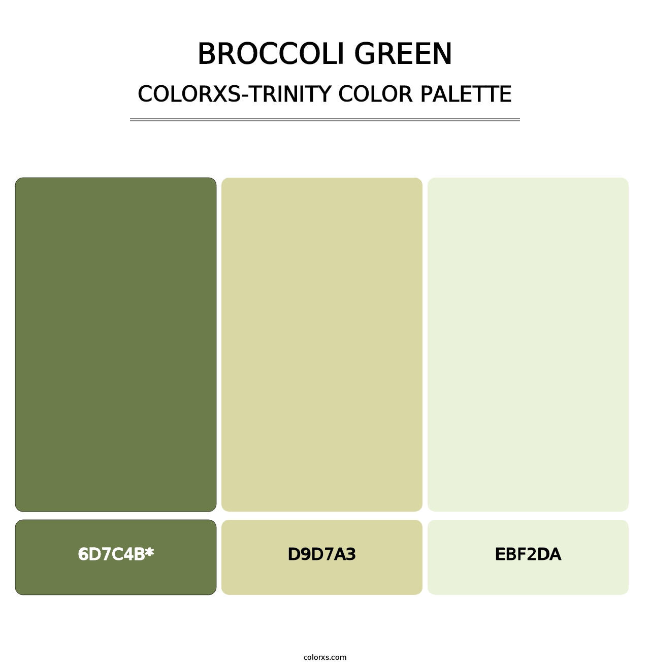 Broccoli Green - Colorxs Trinity Palette