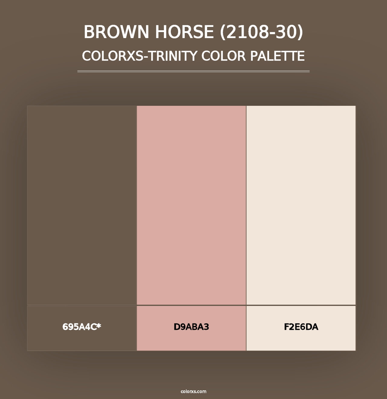 Brown Horse (2108-30) - Colorxs Trinity Palette