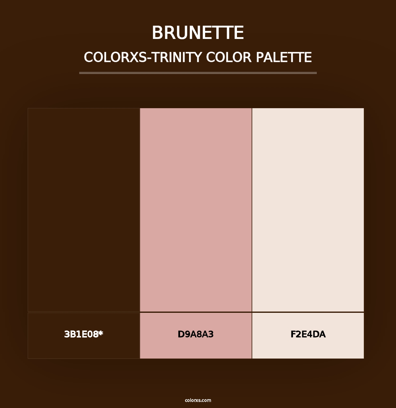 Brunette - Colorxs Trinity Palette