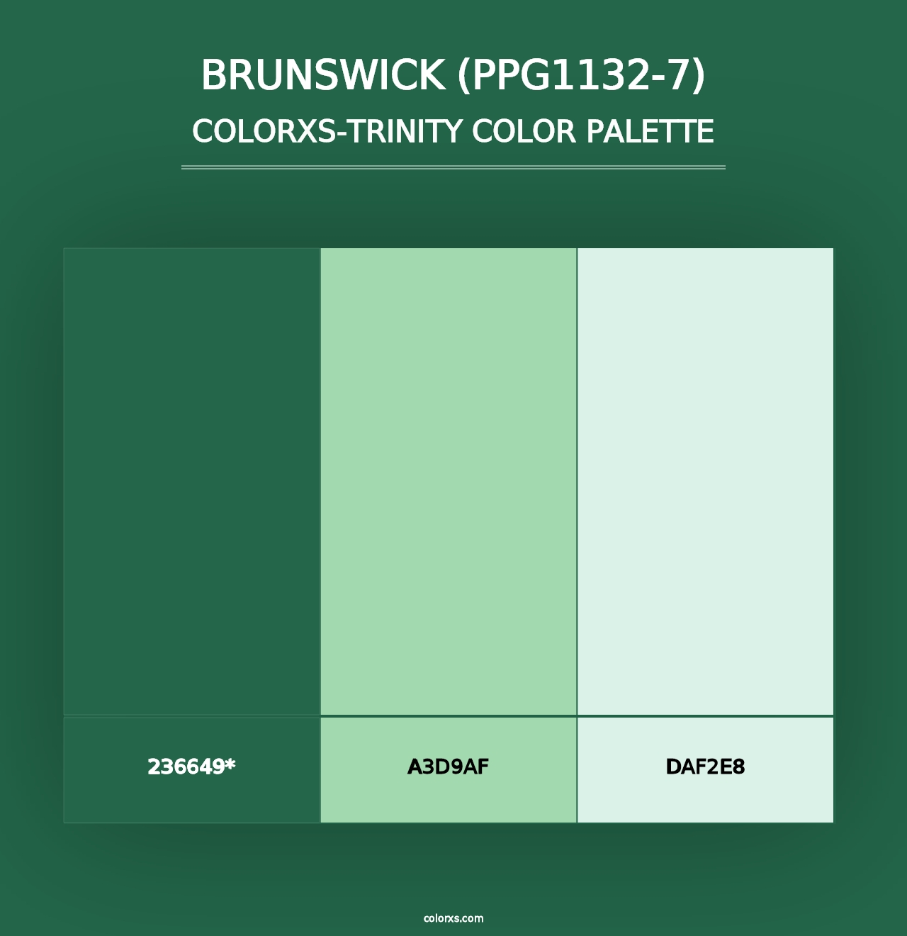 Brunswick (PPG1132-7) - Colorxs Trinity Palette