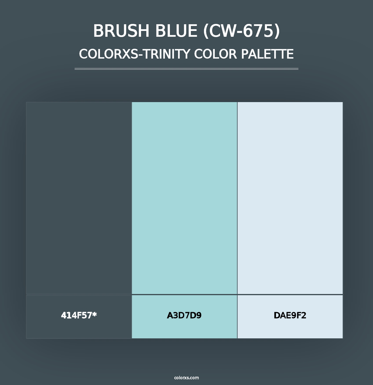 Brush Blue (CW-675) - Colorxs Trinity Palette