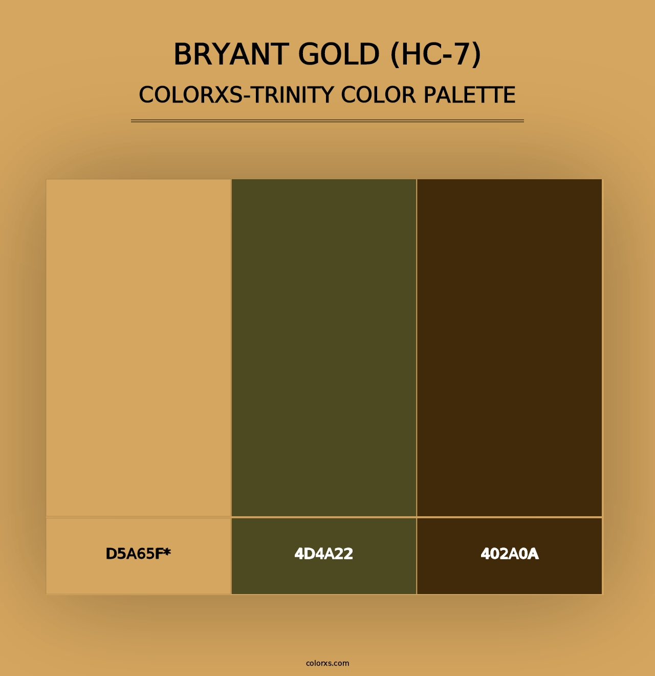 Bryant Gold (HC-7) - Colorxs Trinity Palette