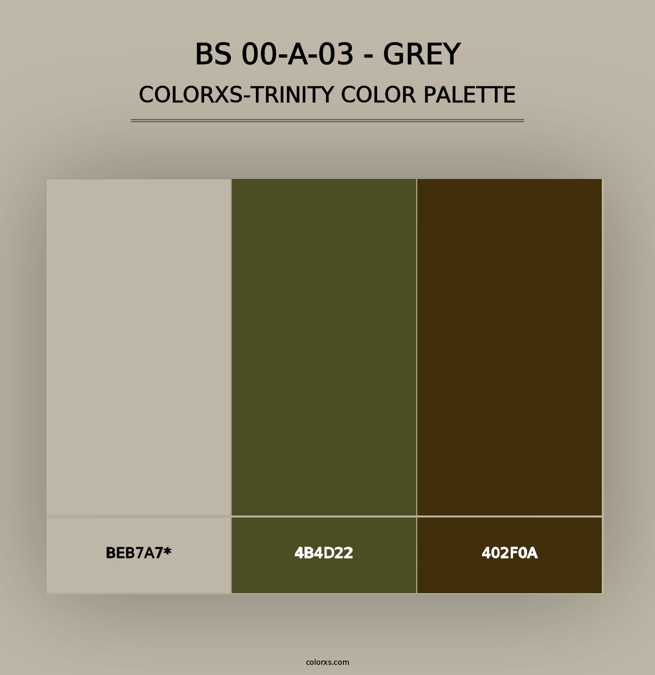 BS 00-A-03 - Grey - Colorxs Trinity Palette