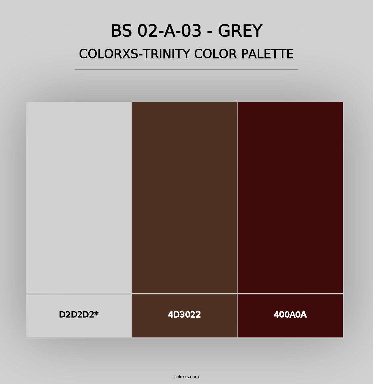 BS 02-A-03 - Grey - Colorxs Trinity Palette