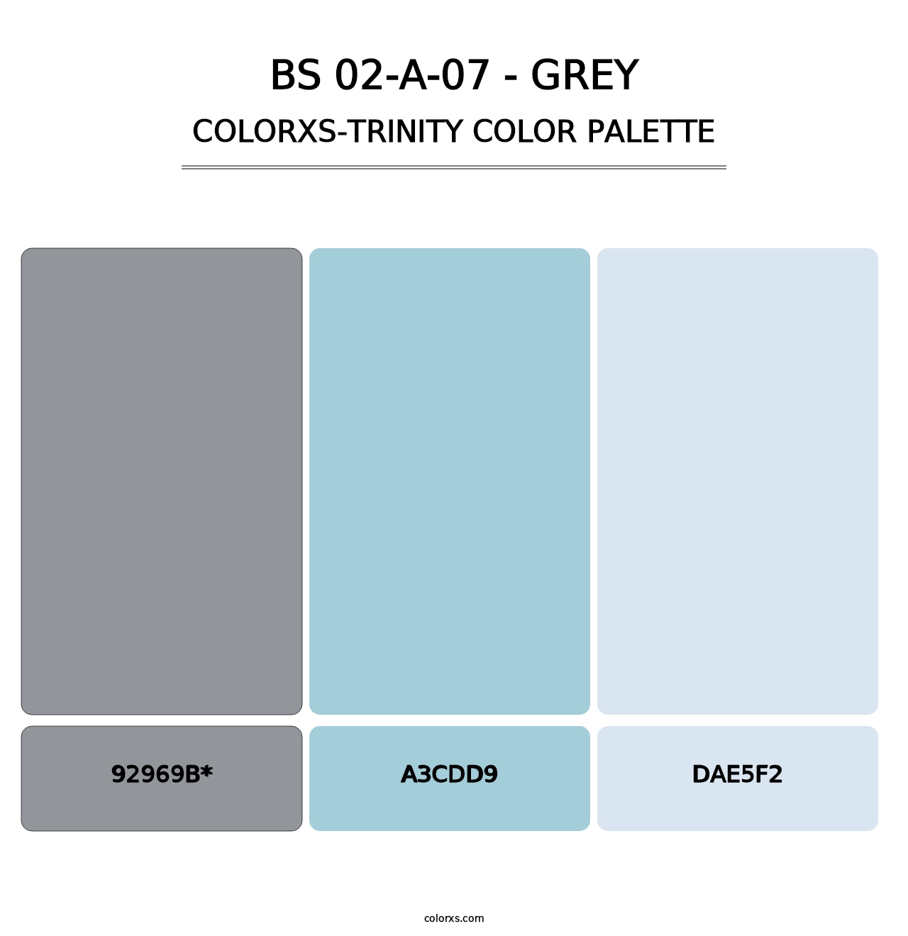 BS 02-A-07 - Grey - Colorxs Trinity Palette