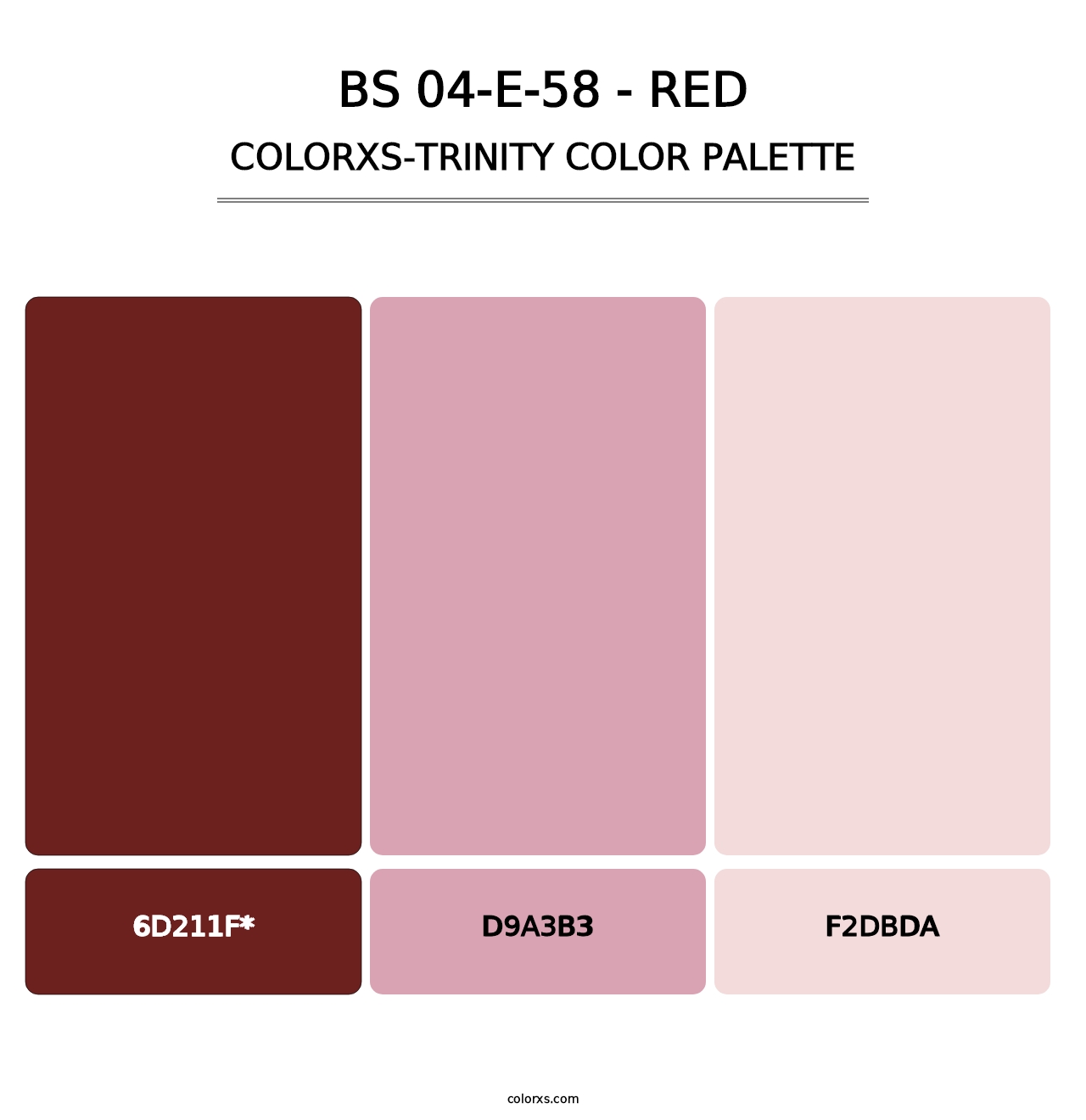 BS 04-E-58 - Red - Colorxs Trinity Palette