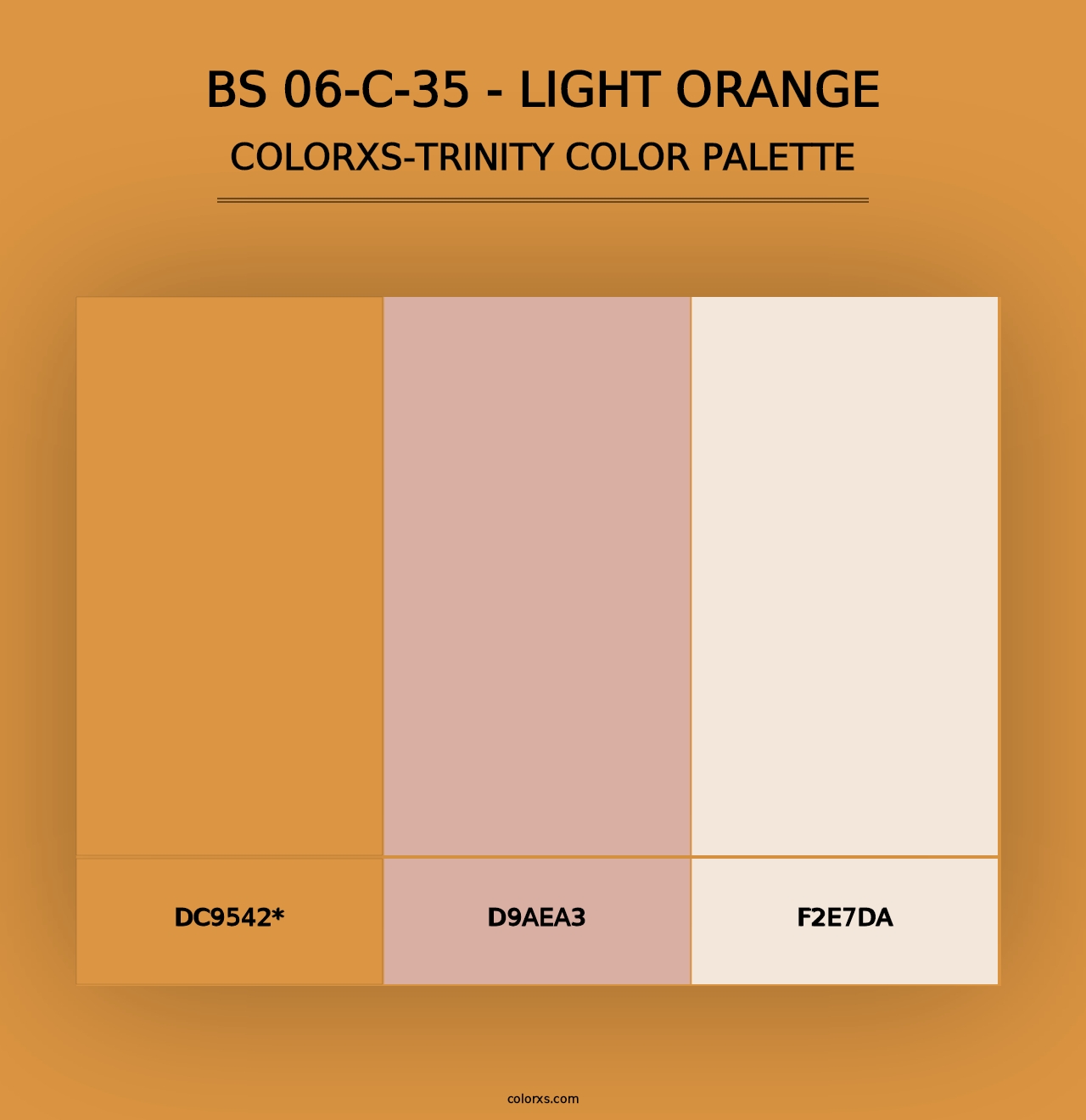 BS 06-C-35 - Light Orange - Colorxs Trinity Palette