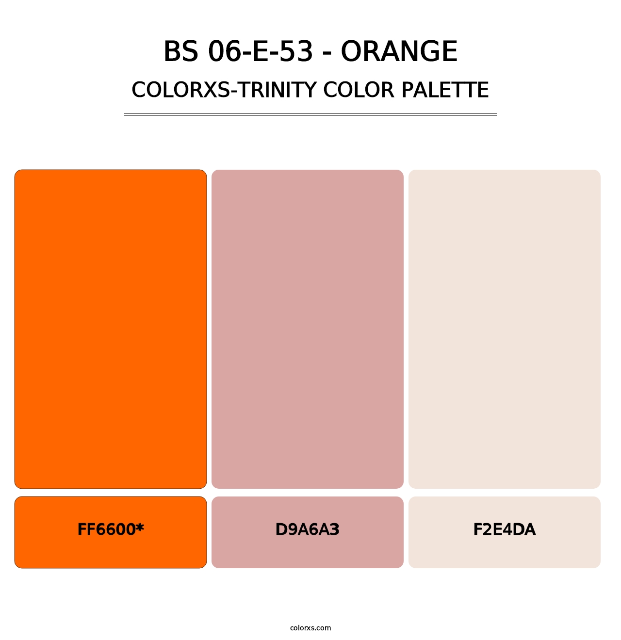 BS 06-E-53 - Orange - Colorxs Trinity Palette