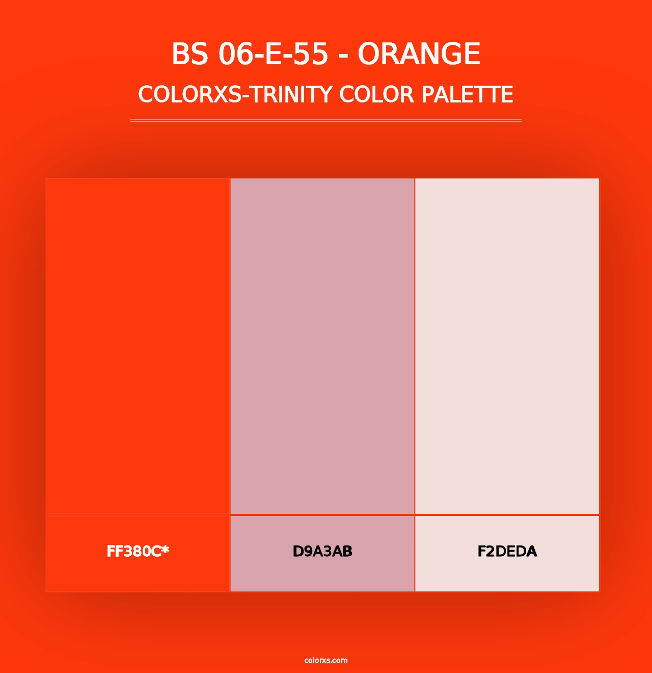 BS 06-E-55 - Orange - Colorxs Trinity Palette