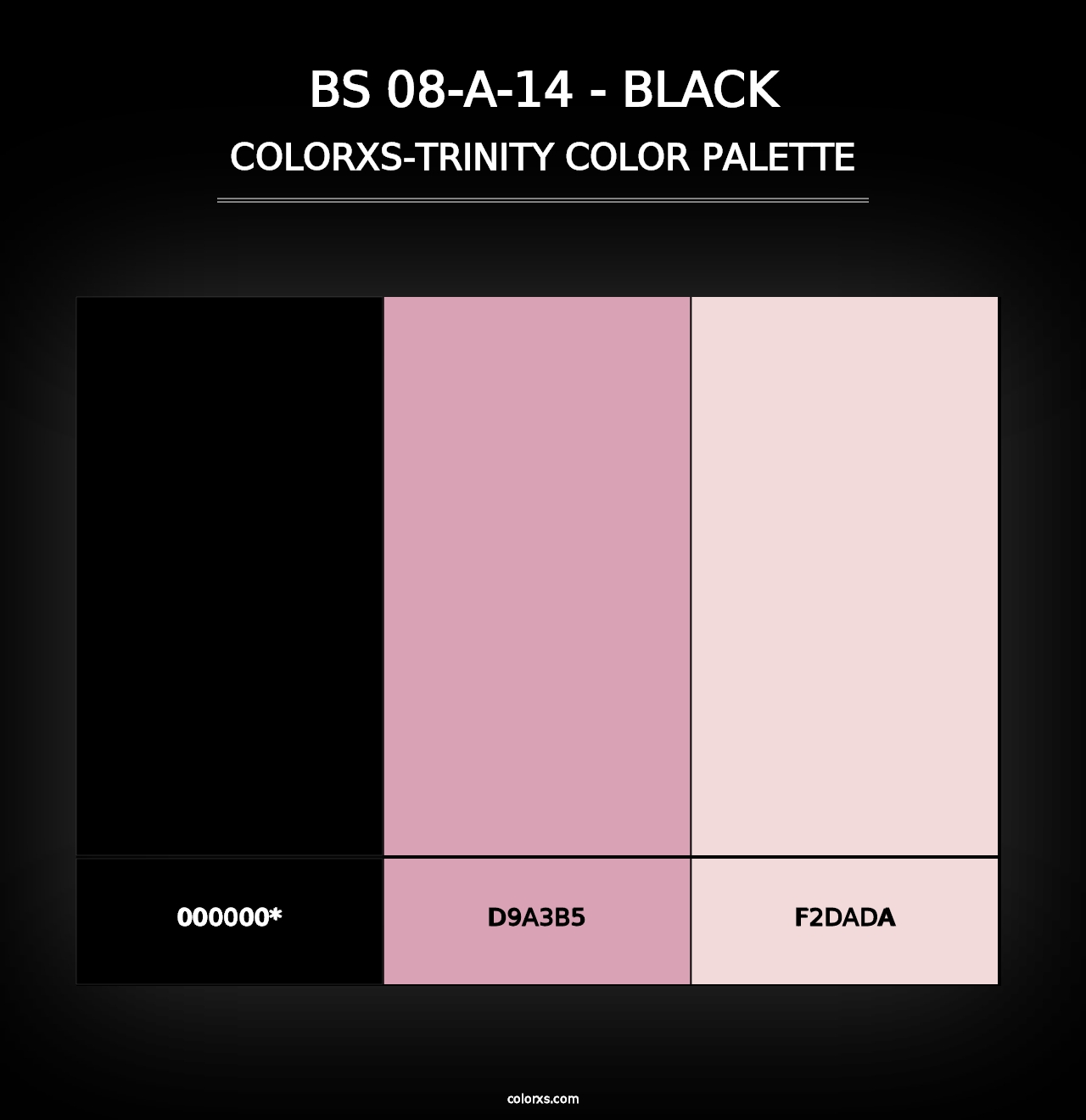 BS 08-A-14 - Black - Colorxs Trinity Palette