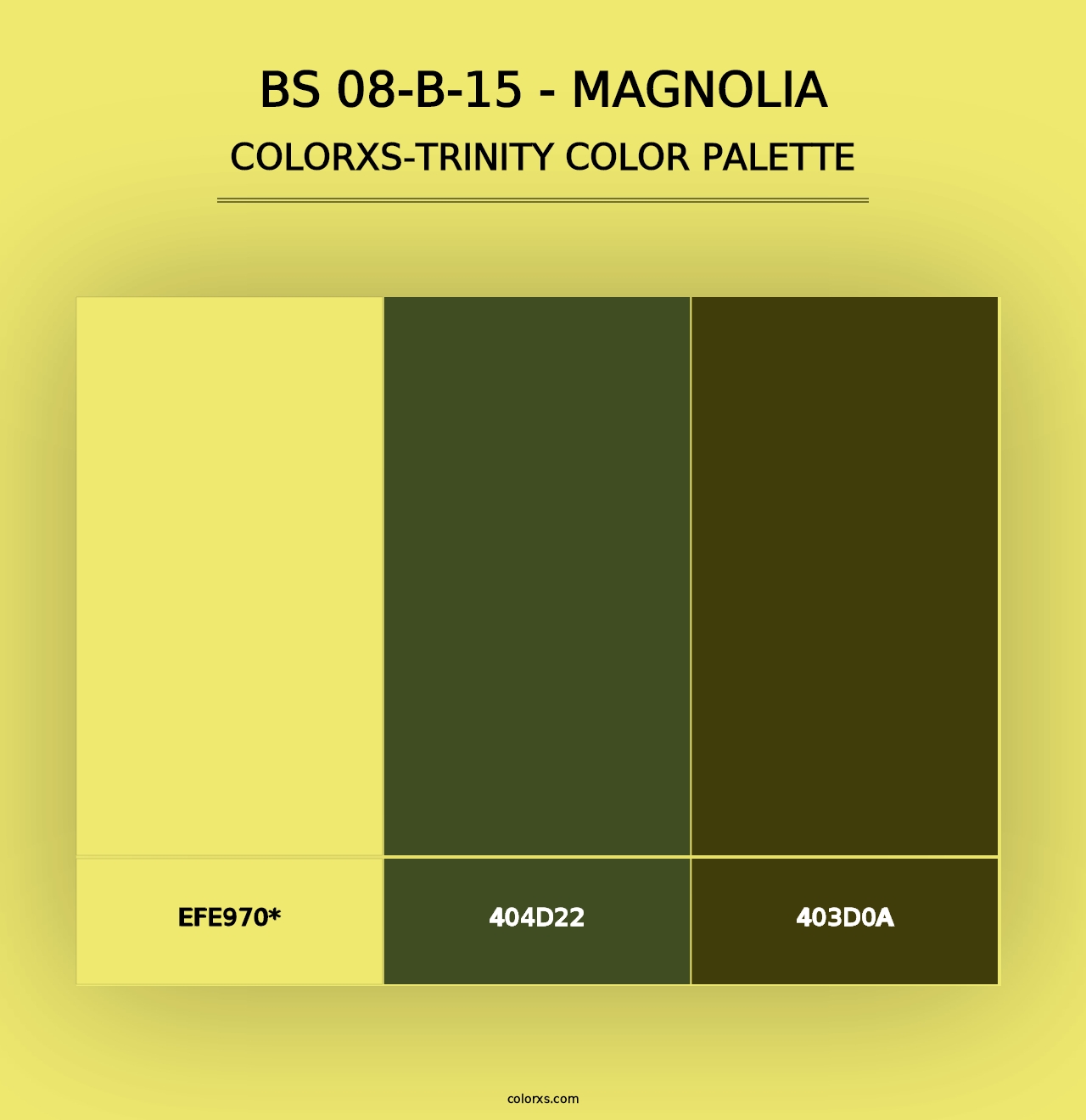 BS 08-B-15 - Magnolia - Colorxs Trinity Palette