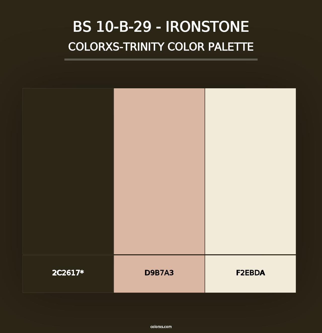 BS 10-B-29 - Ironstone - Colorxs Trinity Palette