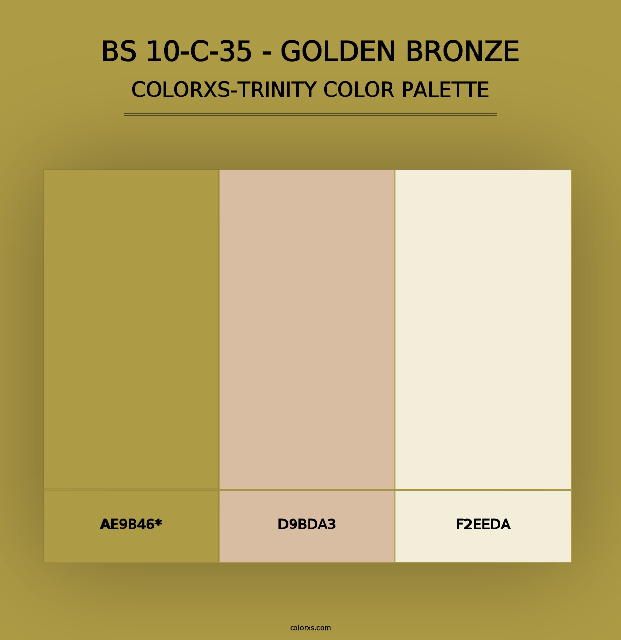 BS 10-C-35 - Golden Bronze - Colorxs Trinity Palette