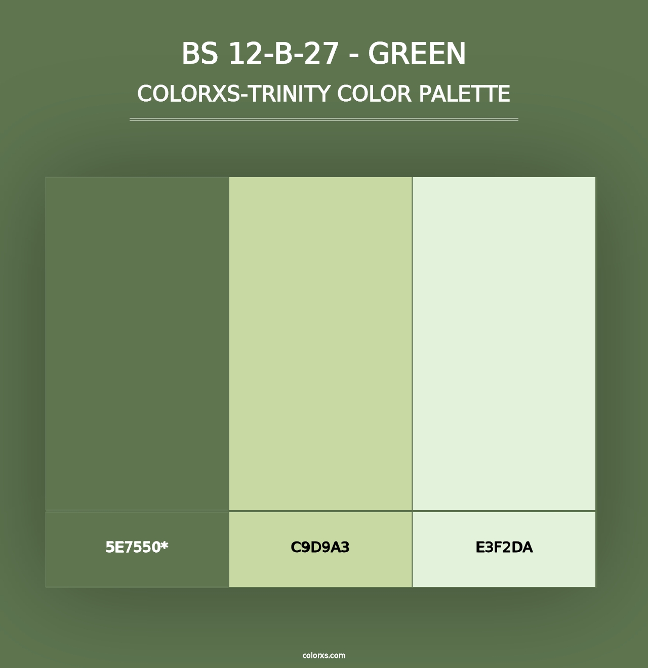 BS 12-B-27 - Green - Colorxs Trinity Palette