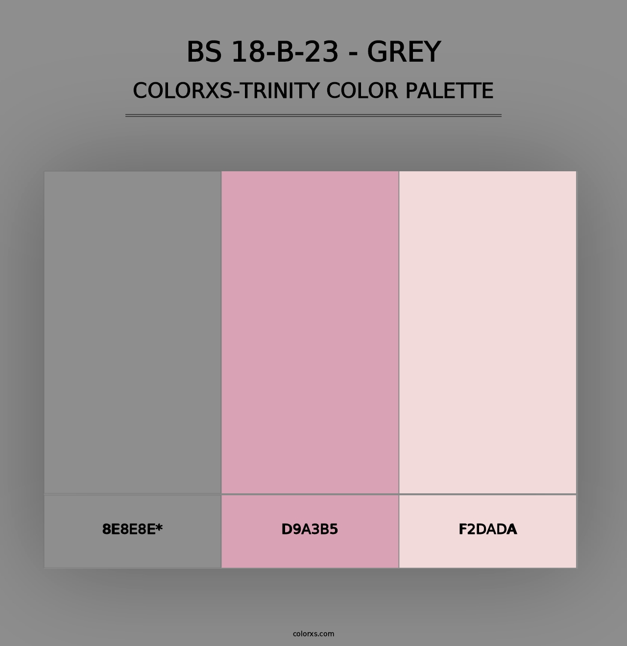 BS 18-B-23 - Grey - Colorxs Trinity Palette