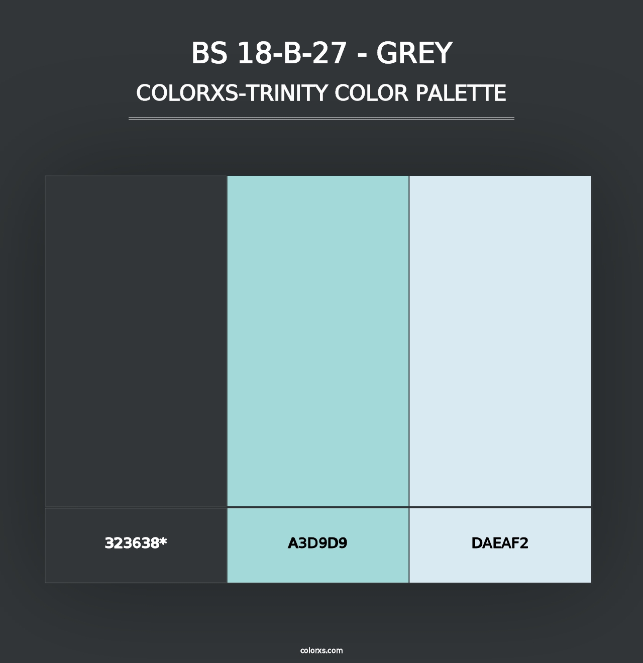 BS 18-B-27 - Grey - Colorxs Trinity Palette