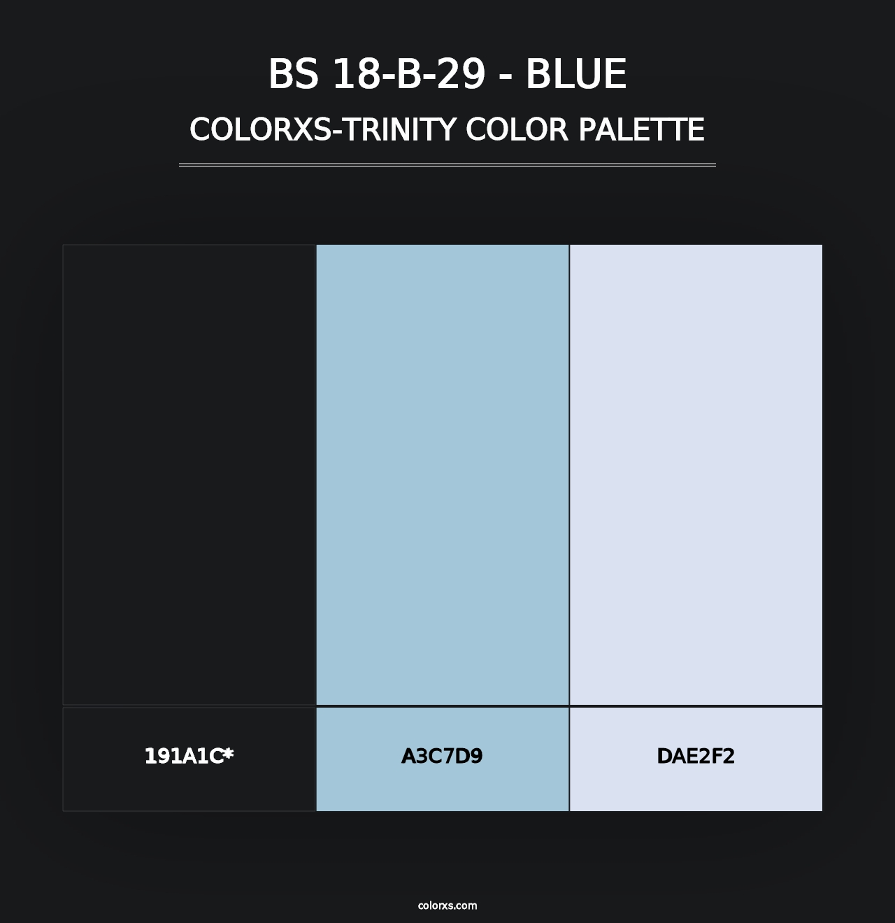 BS 18-B-29 - Blue - Colorxs Trinity Palette